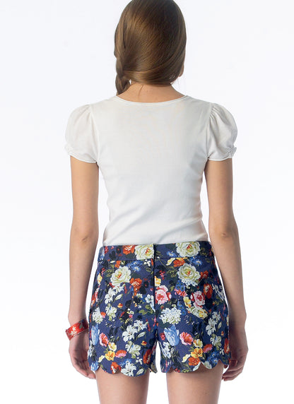 McCall's M6930 sewing pattern envelope showing misses' shorts & tapered trousers