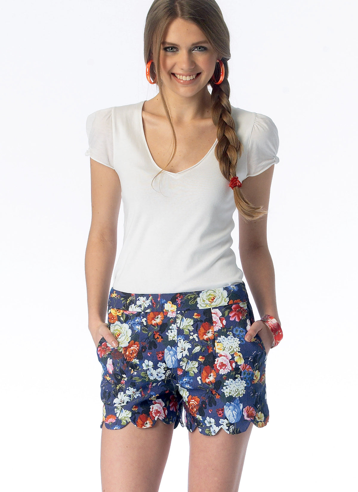 McCall's M6930 sewing pattern envelope showing misses' shorts & tapered trousers