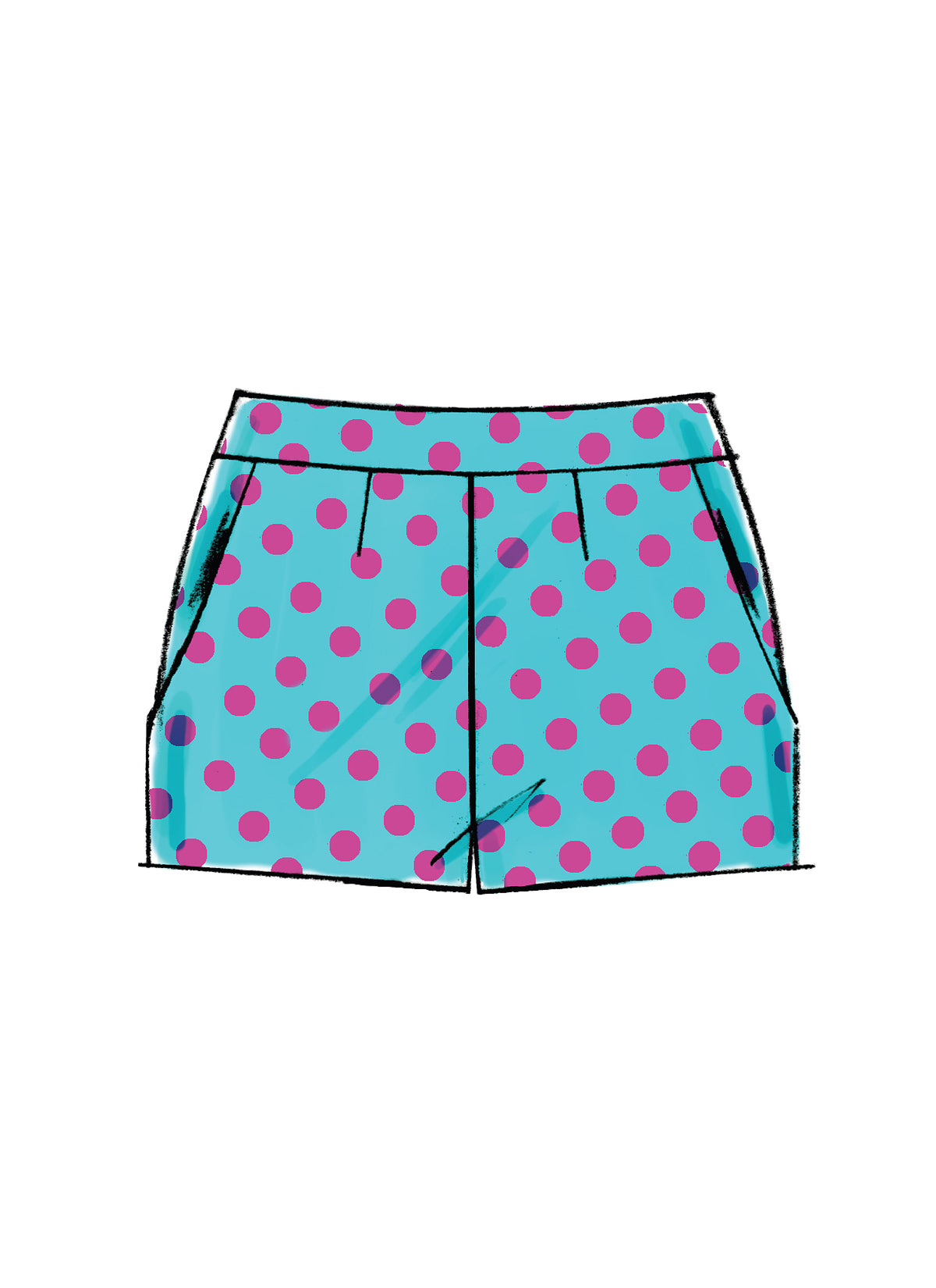 McCall's M6930 sewing pattern envelope showing misses' shorts & tapered trousers