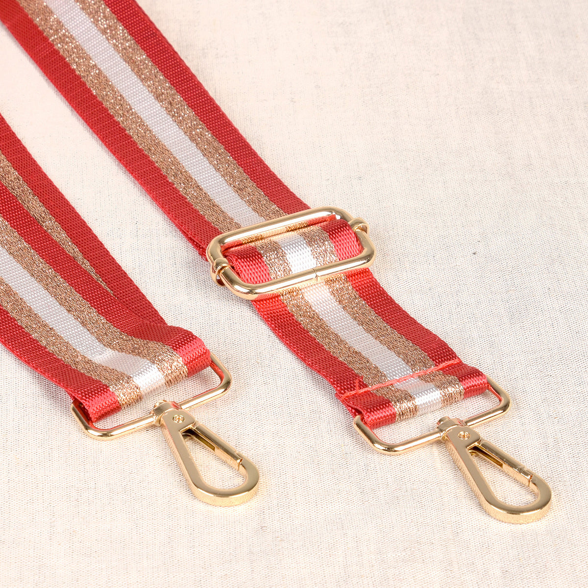 Red/Rose Gold two-tone 36mm bag shoulder strap