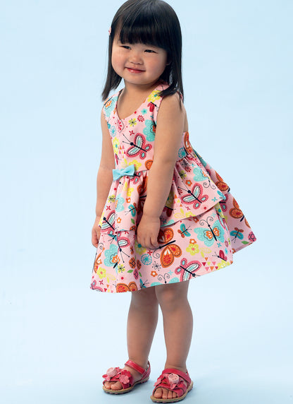 McCall's M6944 toddler top and dress sewing pattern envelope