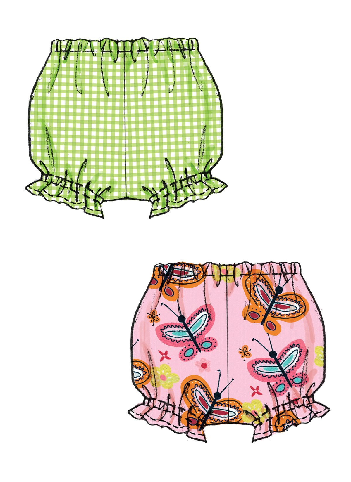 McCall's M6944 toddler top and dress sewing pattern envelope