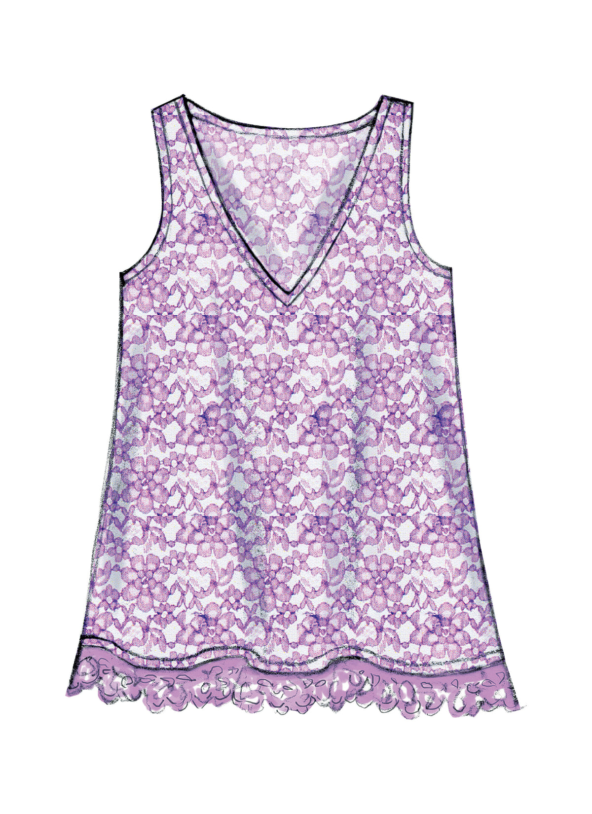 McCall's M6960 sleeveless top and tunic sewing pattern envelope
