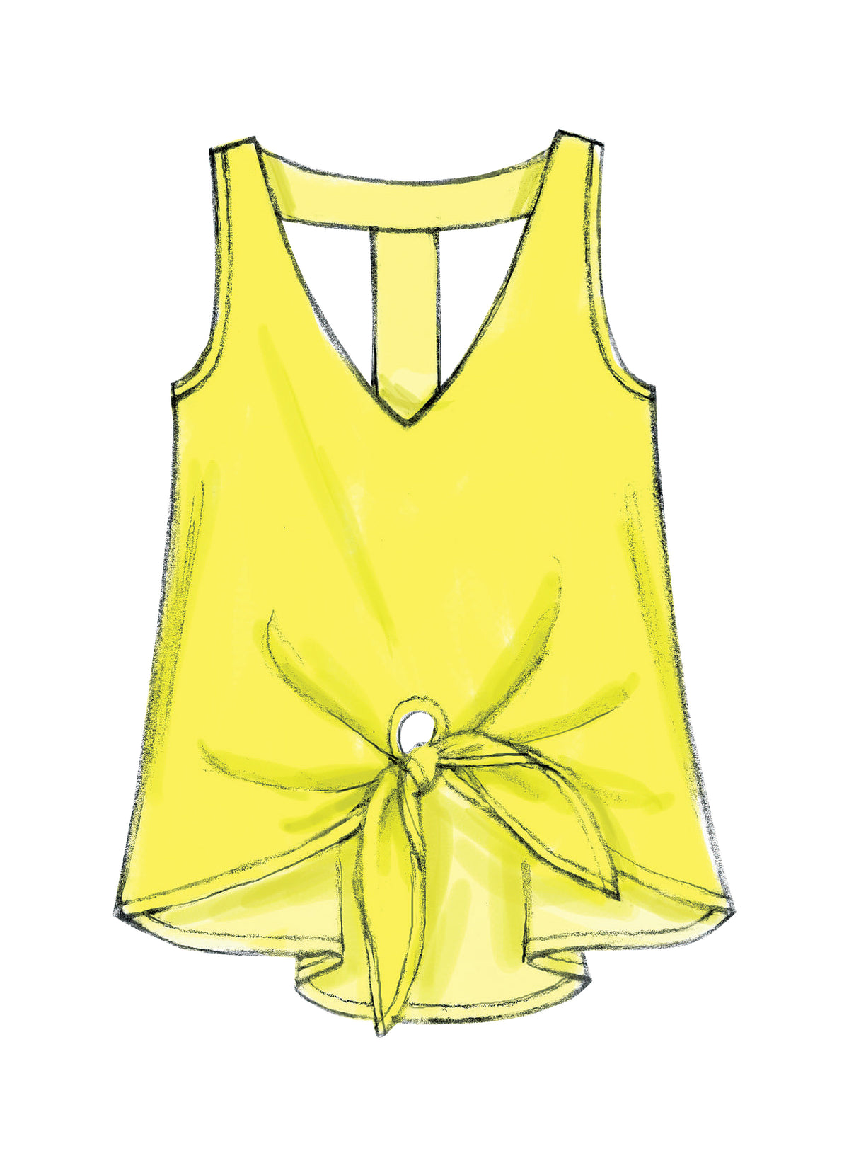McCall's M6960 sleeveless top and tunic sewing pattern envelope