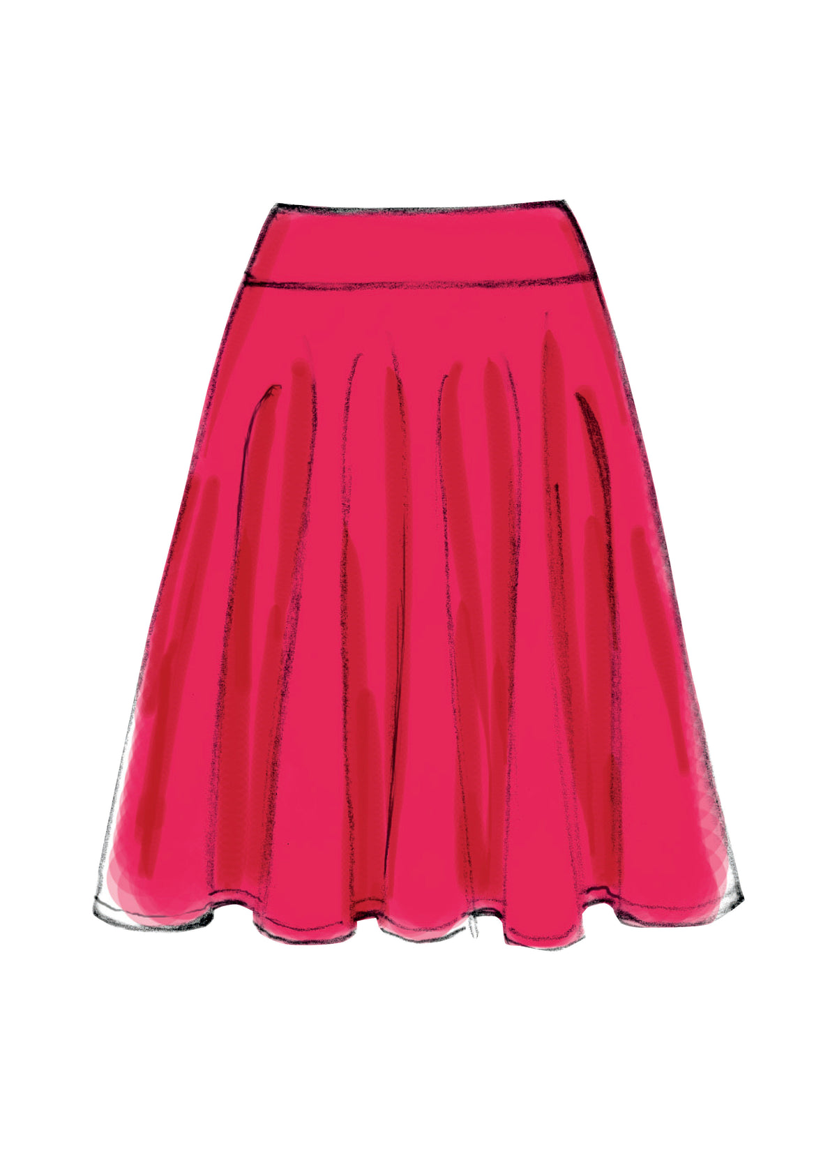 McCall's M6966 skirt sewing pattern envelope