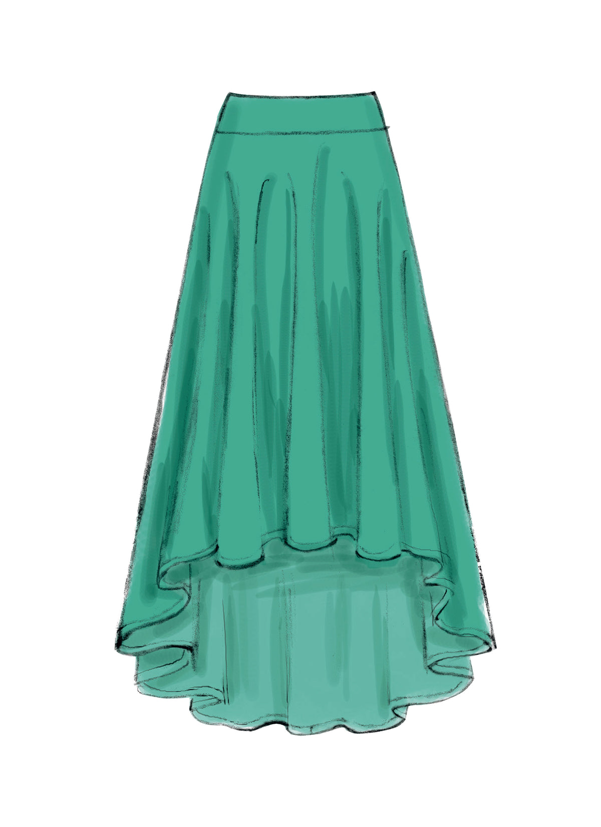 McCall's M6966 skirt sewing pattern envelope