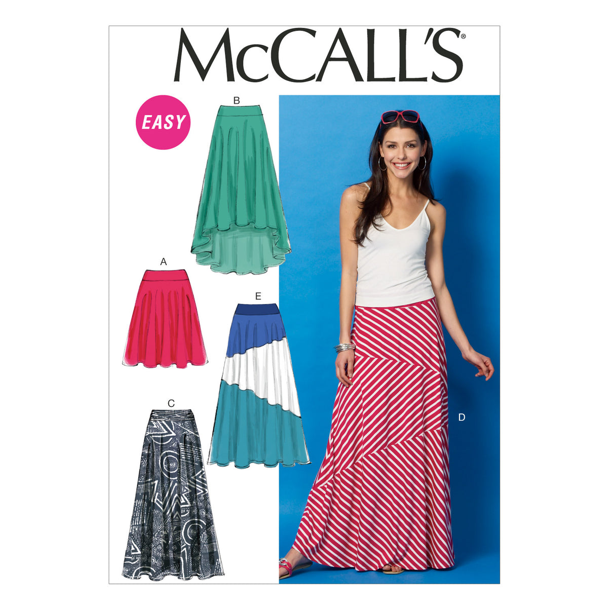 McCall's M6966 skirt sewing pattern envelope