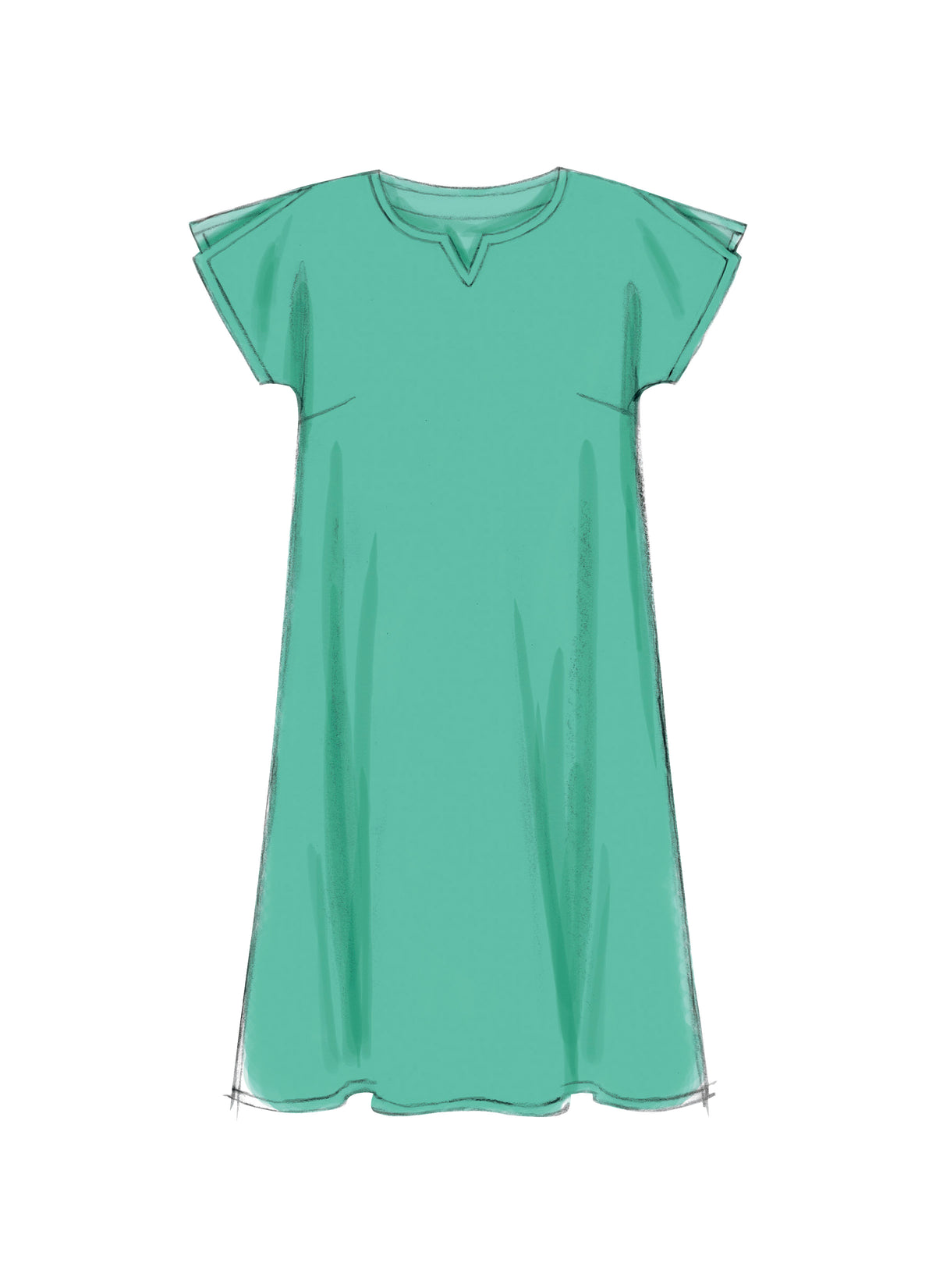 McCall's M6971 plus size top, tunic and dress sewing pattern envelope