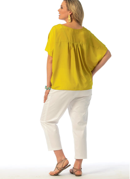McCall's M6971 plus size top, tunic and dress sewing pattern envelope