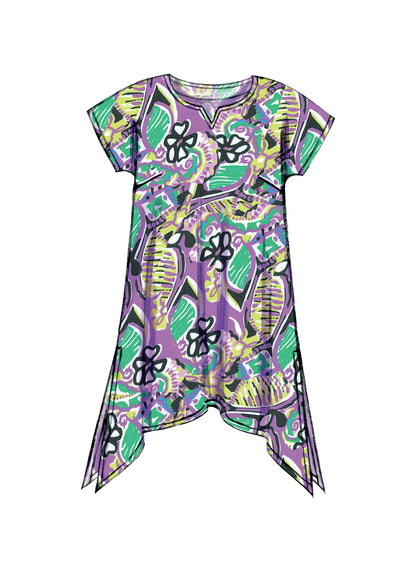 McCall's M6971 plus size top, tunic and dress sewing pattern envelope