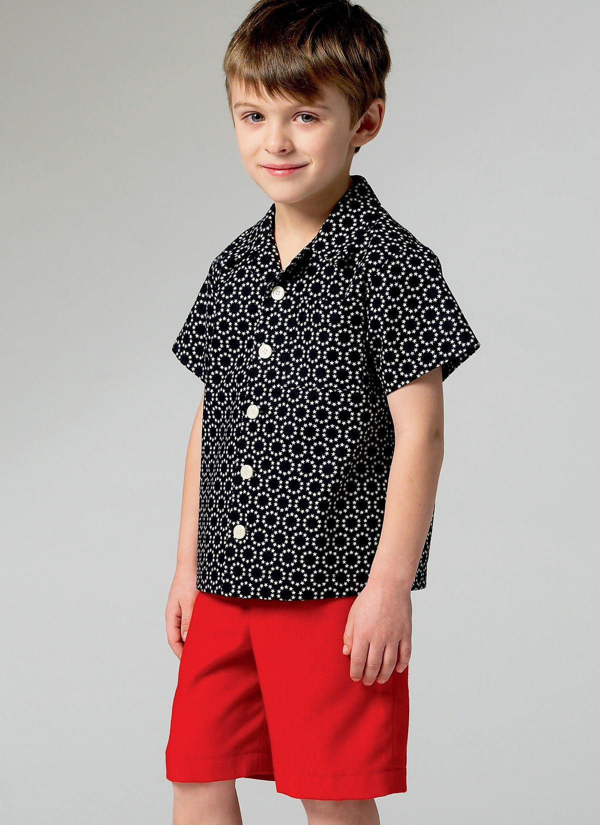 McCall's M6972 short sleeve shirt sewing pattern envelope