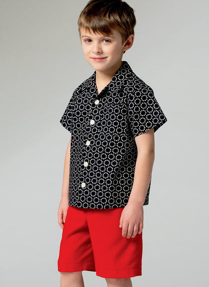 McCall's M6972 short sleeve shirt sewing pattern envelope