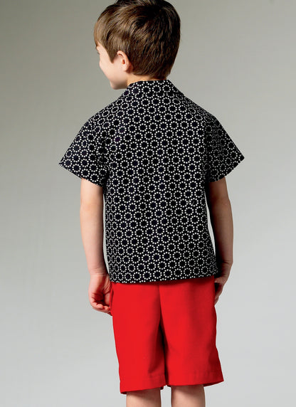 McCall's M6972 short sleeve shirt sewing pattern envelope