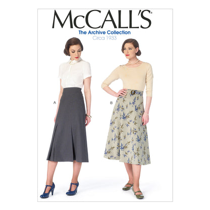 McCall's M6993 skirt sewing pattern envelope