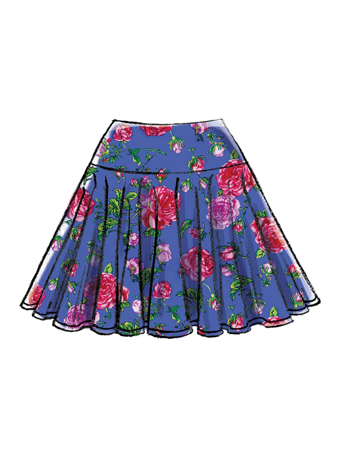 McCall's M7022 skirt sewing pattern envelope