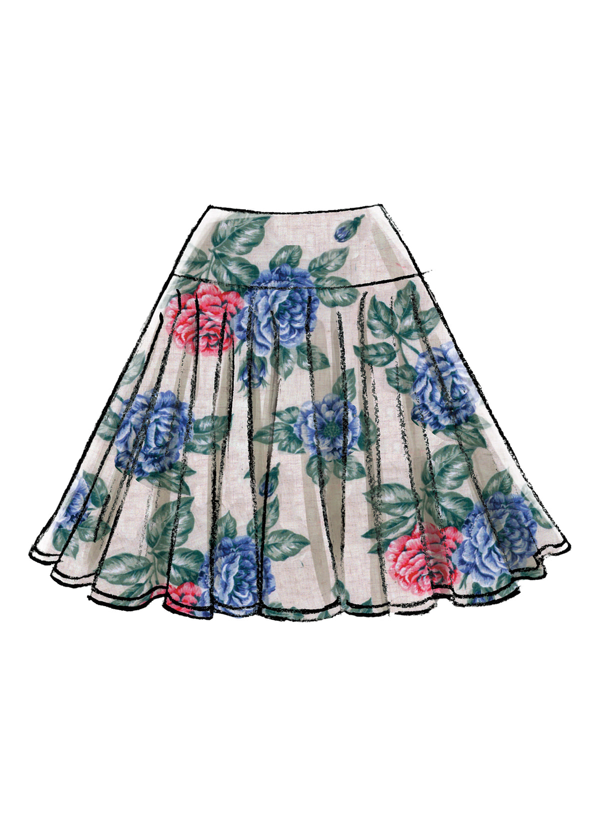 McCall's M7022 skirt sewing pattern envelope