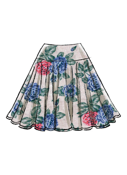 McCall's M7022 skirt sewing pattern envelope