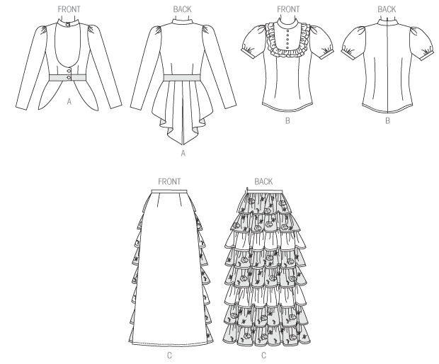 McCall's M7071 lined peplum jacket sewing pattern envelope
