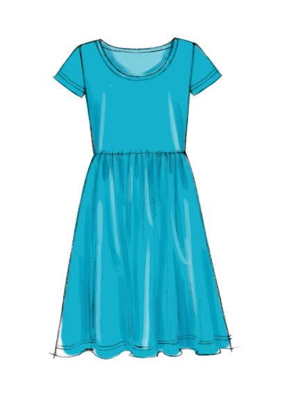 McCall's M7079 girls' dress sewing pattern envelope