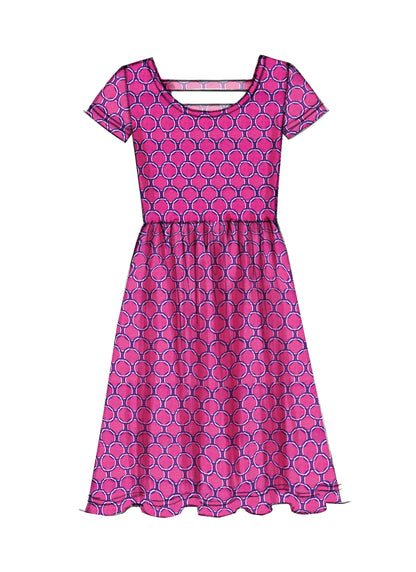 McCall's M7079 girls' plus dress sewing pattern envelope