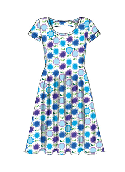McCall's M7079 girls' plus dress sewing pattern envelope