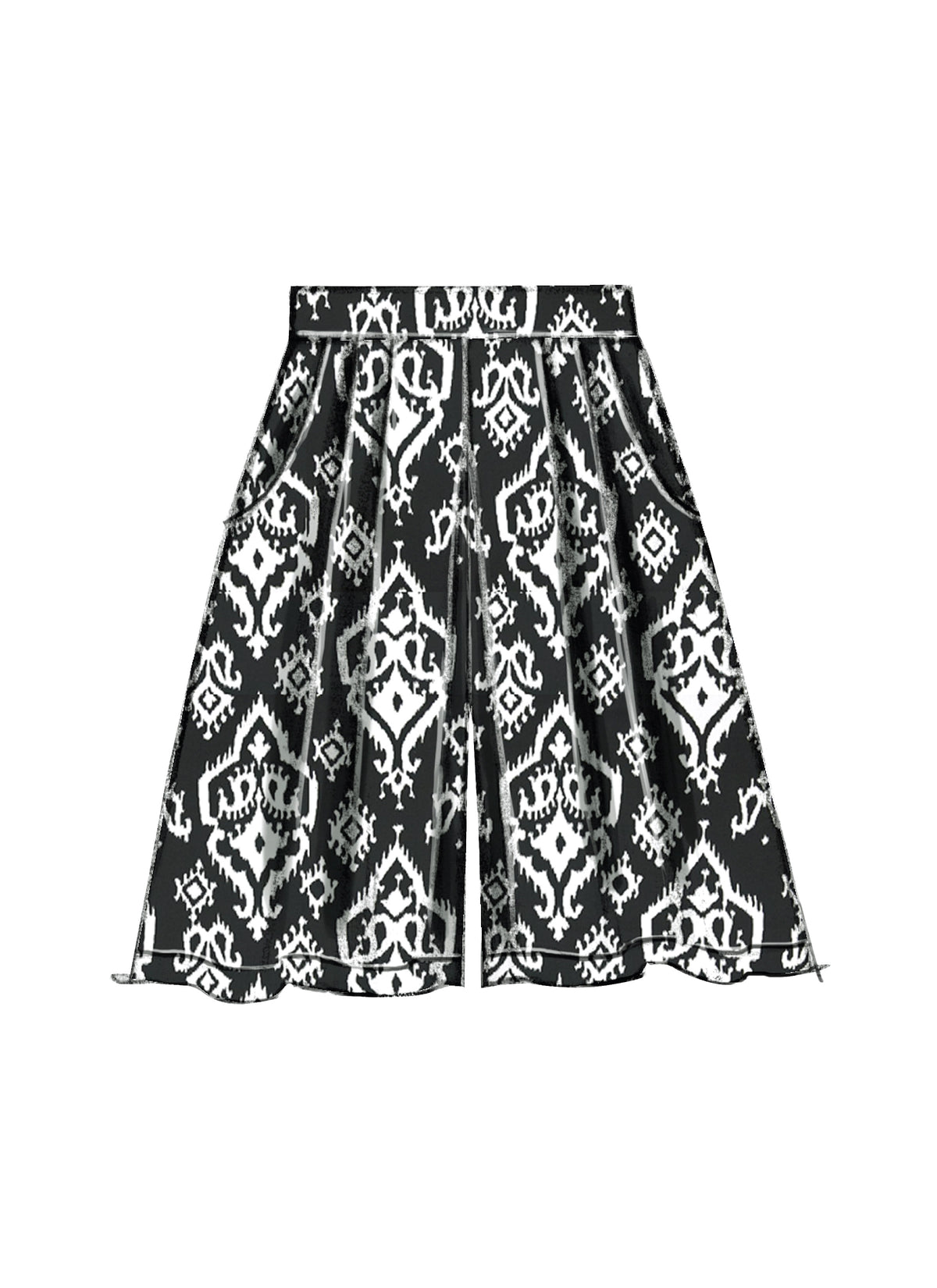 McCall's M7131 sewing pattern envelope showing trousers, culottes and shorts designs