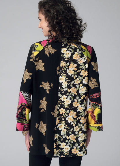 McCall's M7132 sewing pattern envelope showing unlined jacket designs