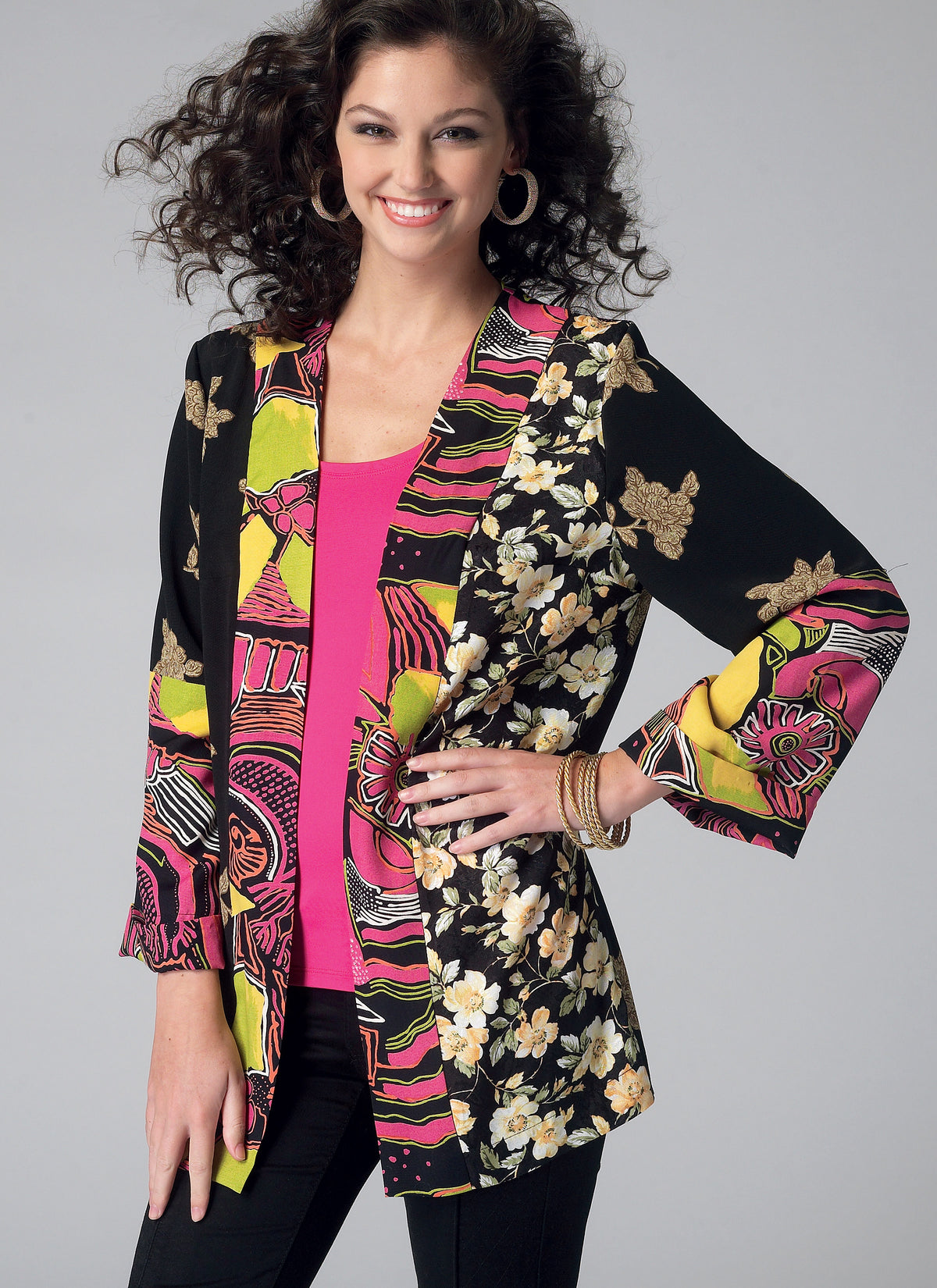 McCall's M7132 sewing pattern envelope showing unlined jacket designs