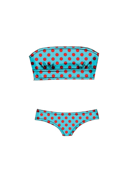 McCall's M7168 sewing pattern envelope showing lined swimsuit designs
