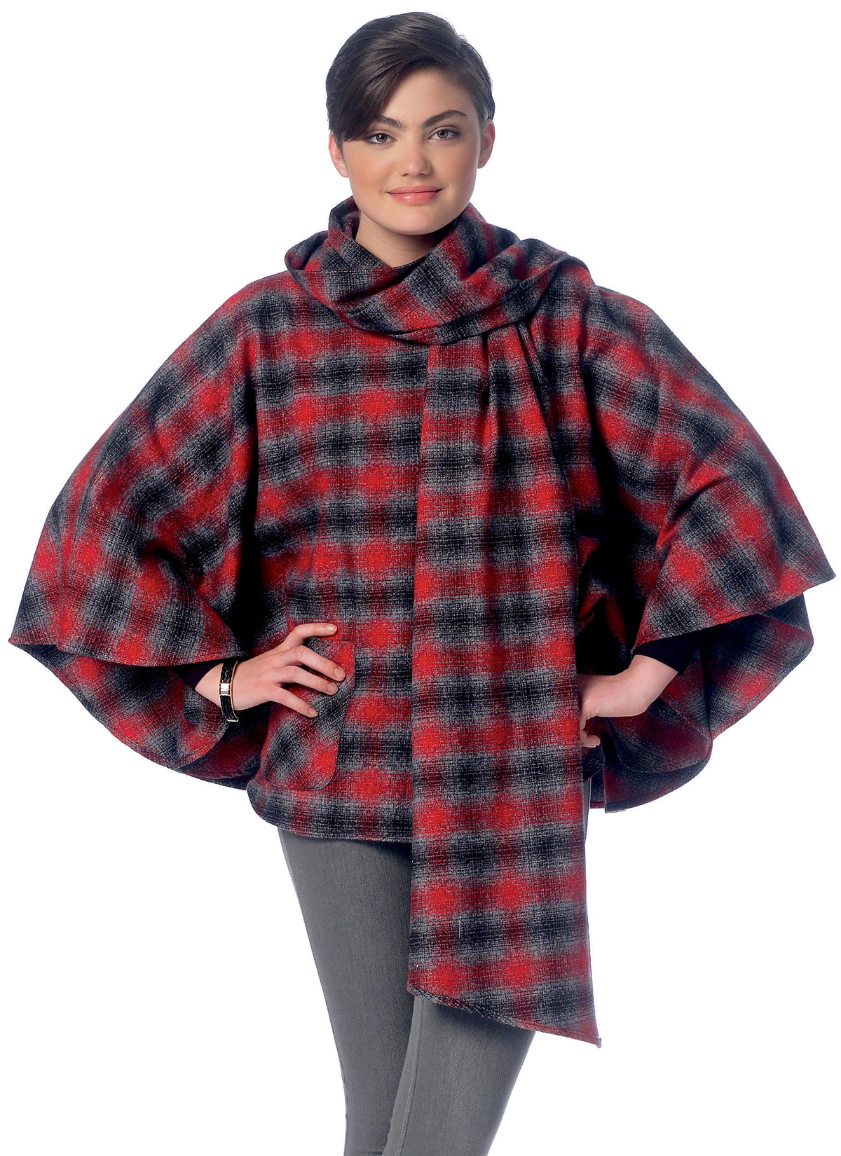 McCall's M7202 sewing pattern envelope showing poncho designs