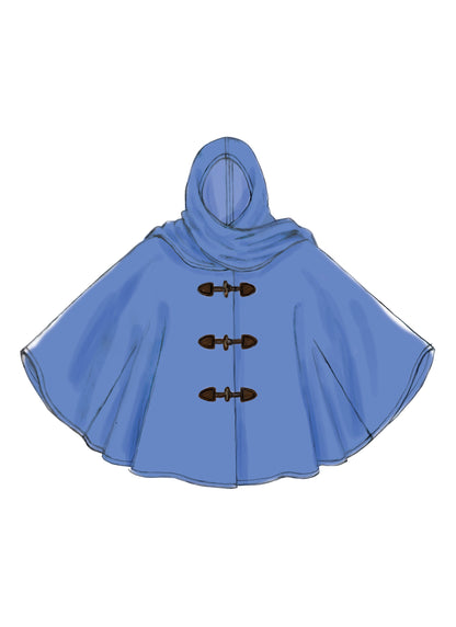 McCall's M7202 sewing pattern envelope showing poncho designs
