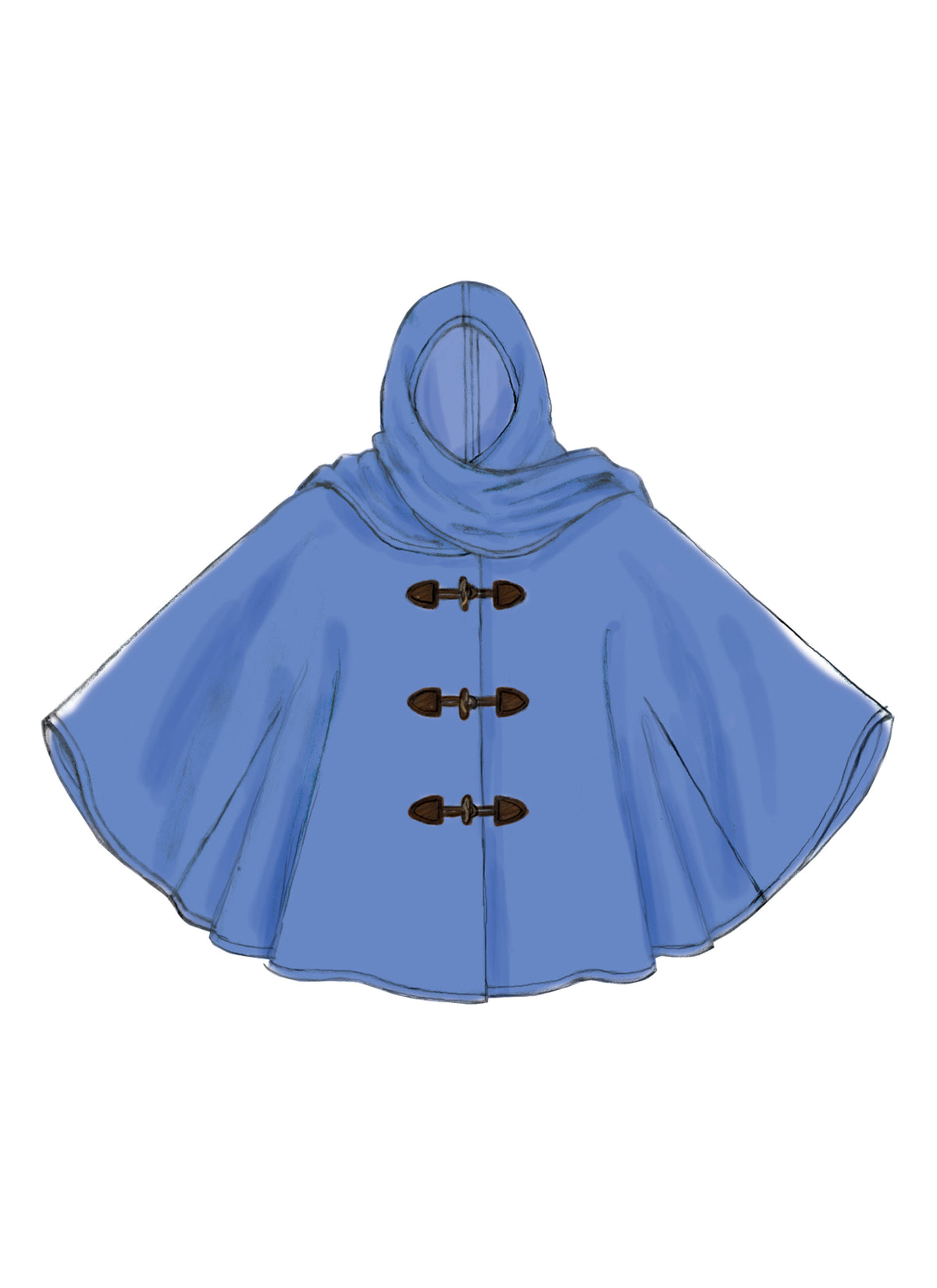 McCall's M7202 sewing pattern envelope showing poncho designs