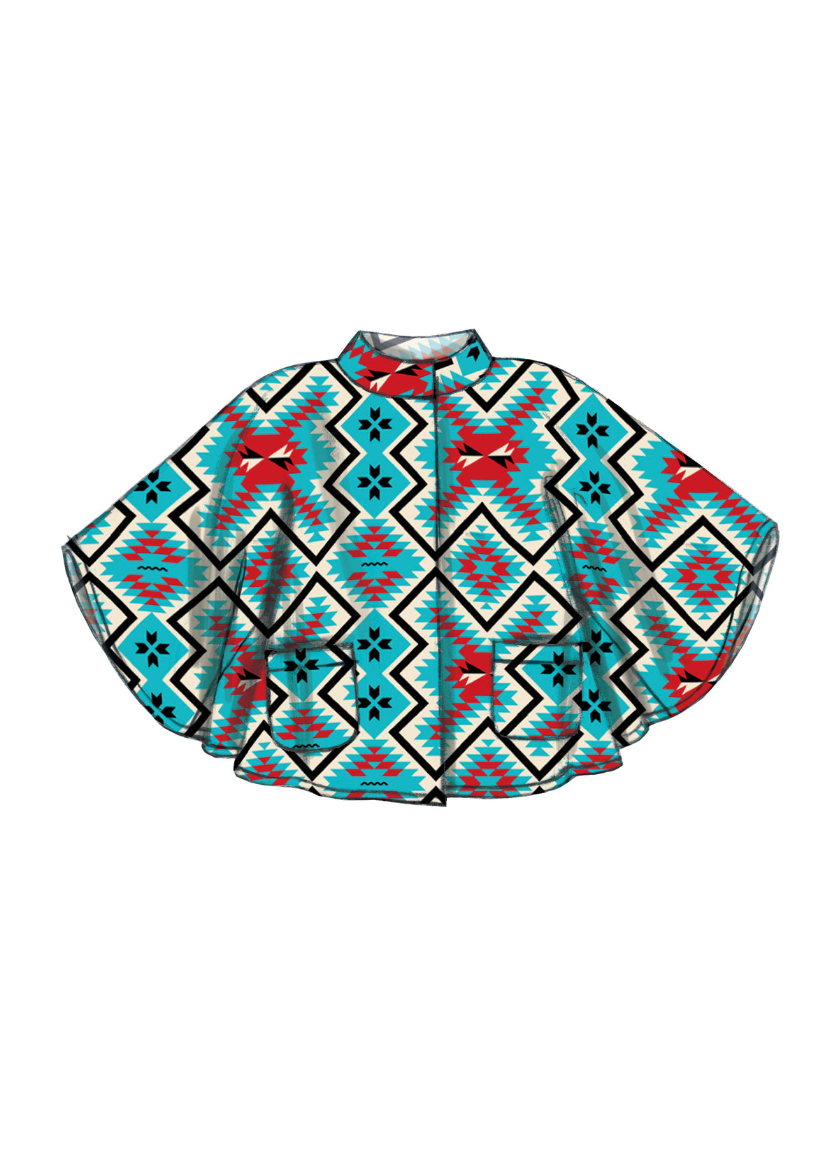 McCall's M7202 sewing pattern envelope showing poncho designs