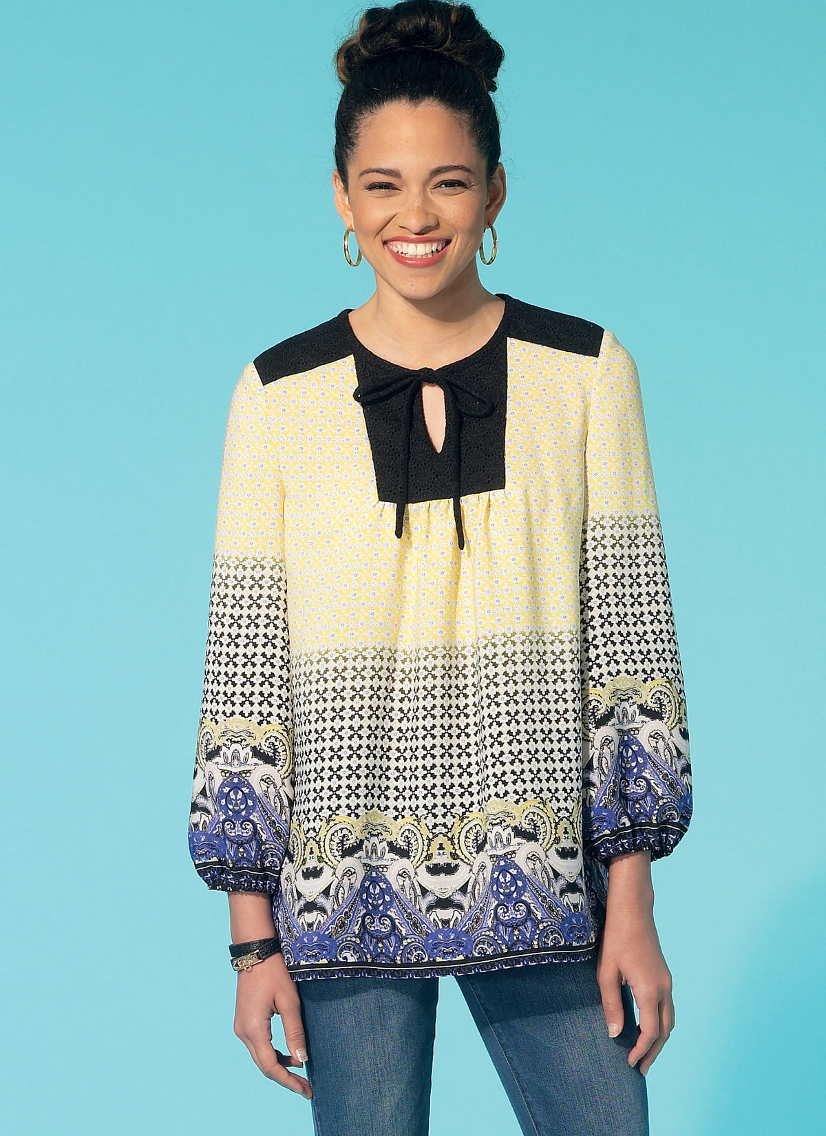 McCall's M7284 sewing pattern envelope showing loose-fitting pullover top designs
