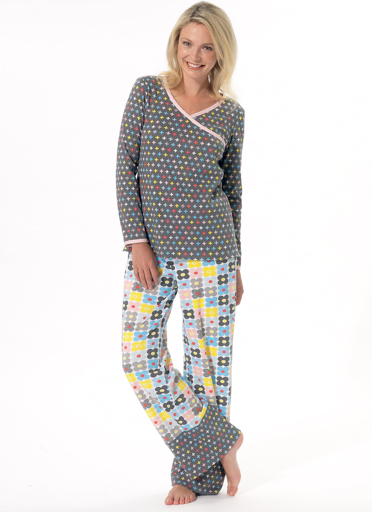 McCall's M7297 sewing pattern envelope showing wrap robe designs