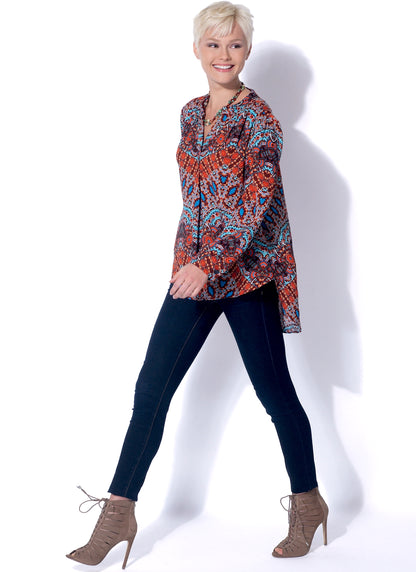 McCall's M7324 sewing pattern envelope showing pullover top and tunic designs