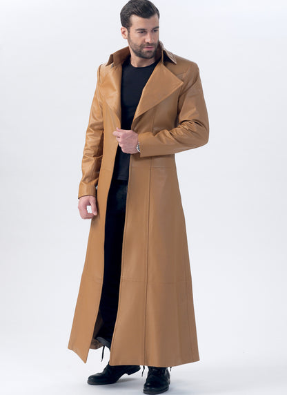 McCall's M7374 sewing pattern envelope showing fitted, lined coats