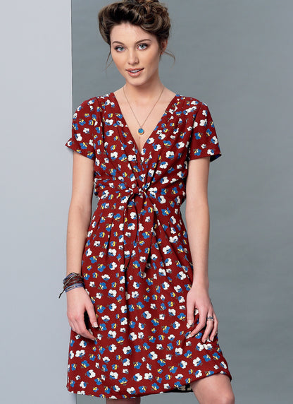 McCall's M7381 sewing pattern envelope showing pullover dresses