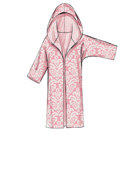 McCall's M7511 sewing pattern envelope showing hooded jacket designs