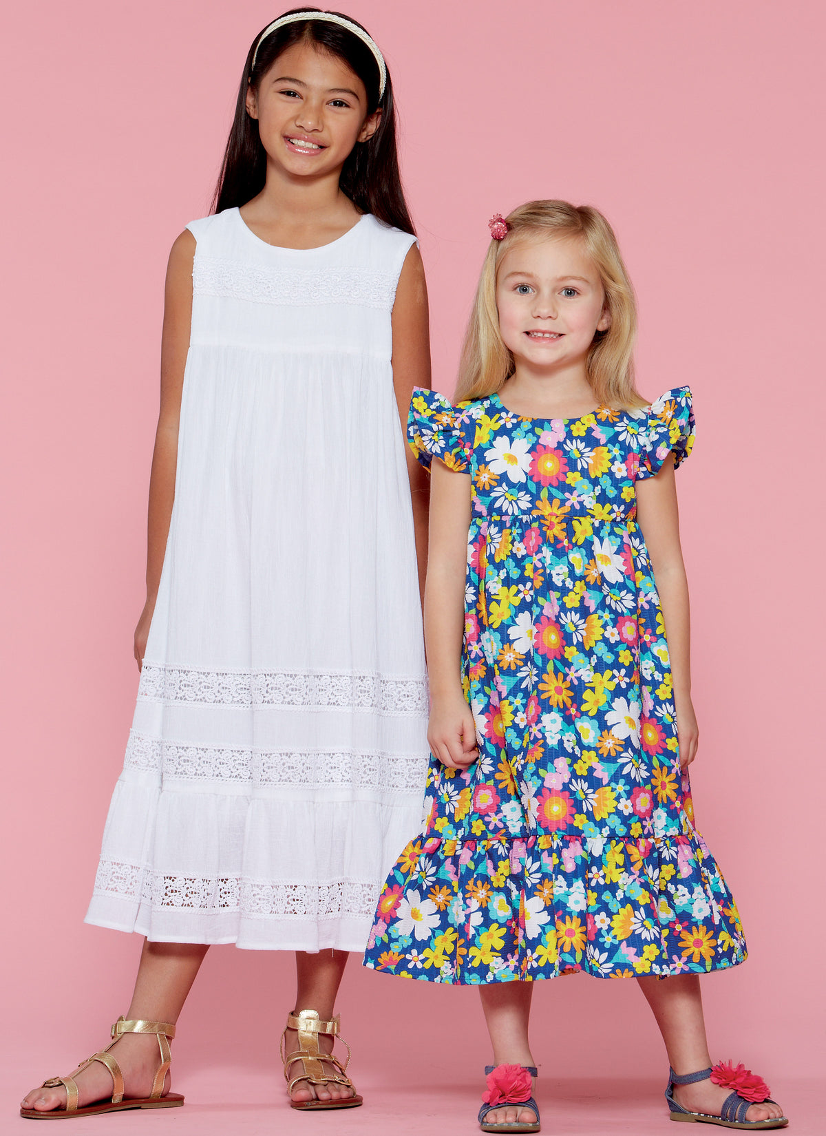 McCall's M7558 sewing pattern envelope showing dress designs