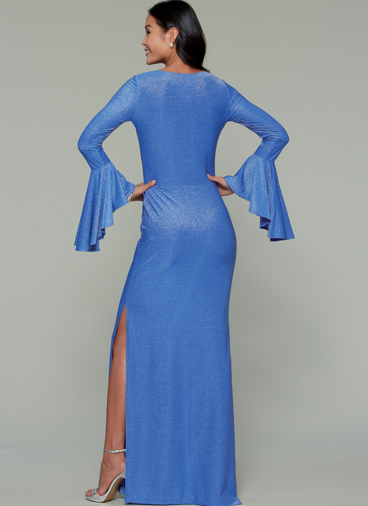 McCall's M7569 sewing pattern envelope showing special occasion dress designs