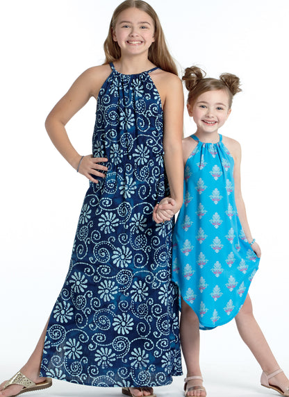 McCall's M7589 sewing pattern envelope showing sleeveless pullover dress designs