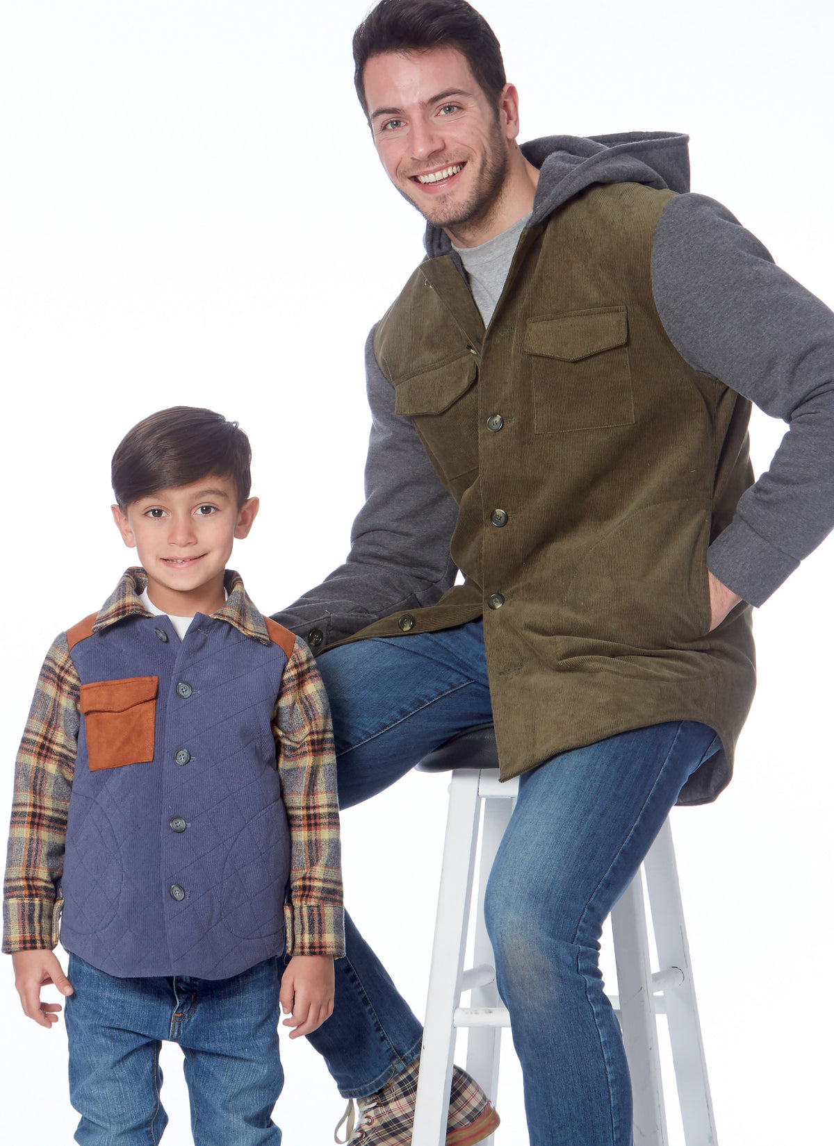 McCall's M7638 sewing pattern envelope showing lined jacket designs