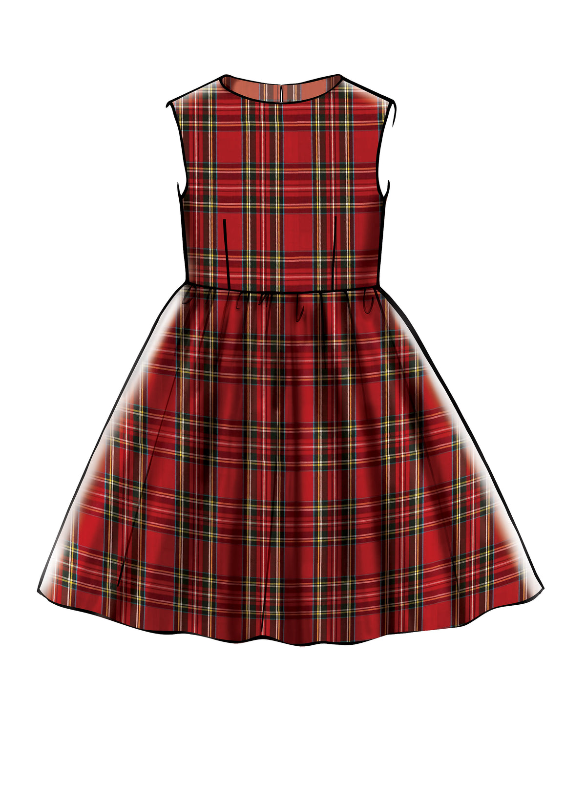 McCall's M7648 sewing pattern envelope showing lined dress designs