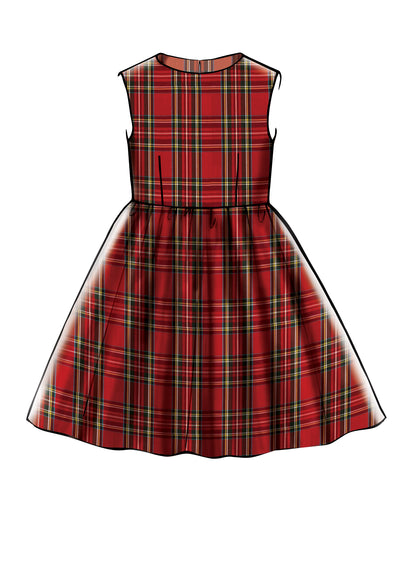 McCall's M7648 sewing pattern envelope showing lined dress designs