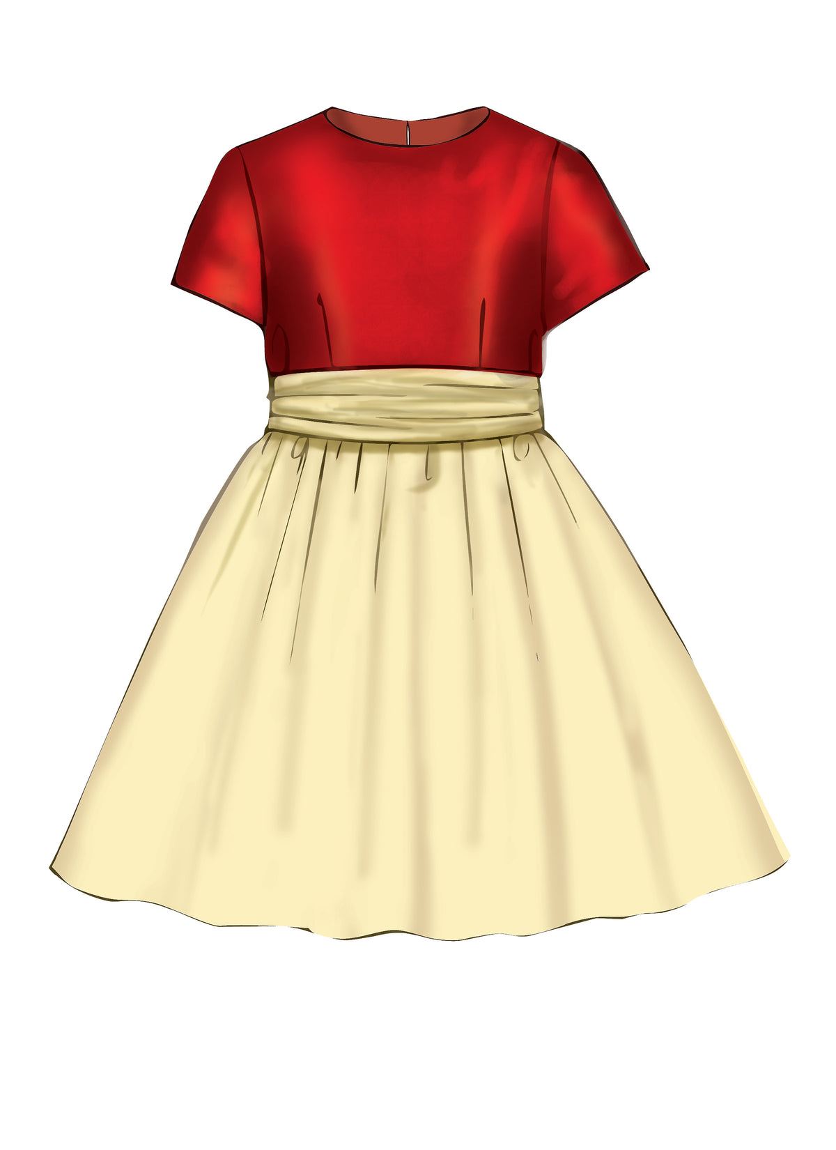 McCall's M7648 sewing pattern envelope showing lined dress designs