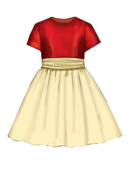 McCall's M7648 sewing pattern envelope showing lined dress designs