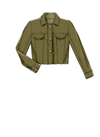 McCall's M7729 sewing pattern envelope for the women's button front jacket and waistcoat