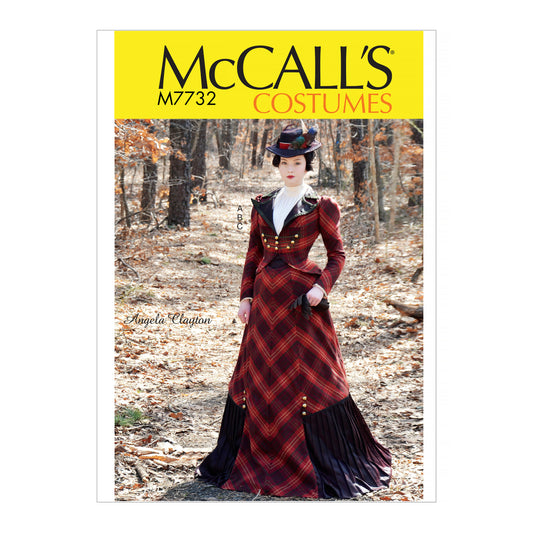 McCall's M7732 sewing pattern envelope for the women's costume top