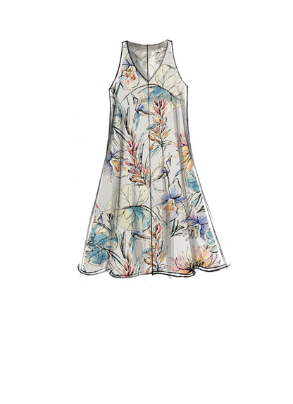 McCall's M7774 sewing pattern envelope for the women's loose pull-over dress